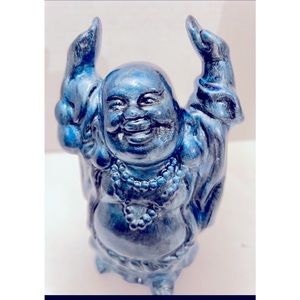 Hand Painted Metallic Buddha Statue